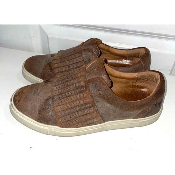 Frye Brown Leather Flats - Picture 2 of 11